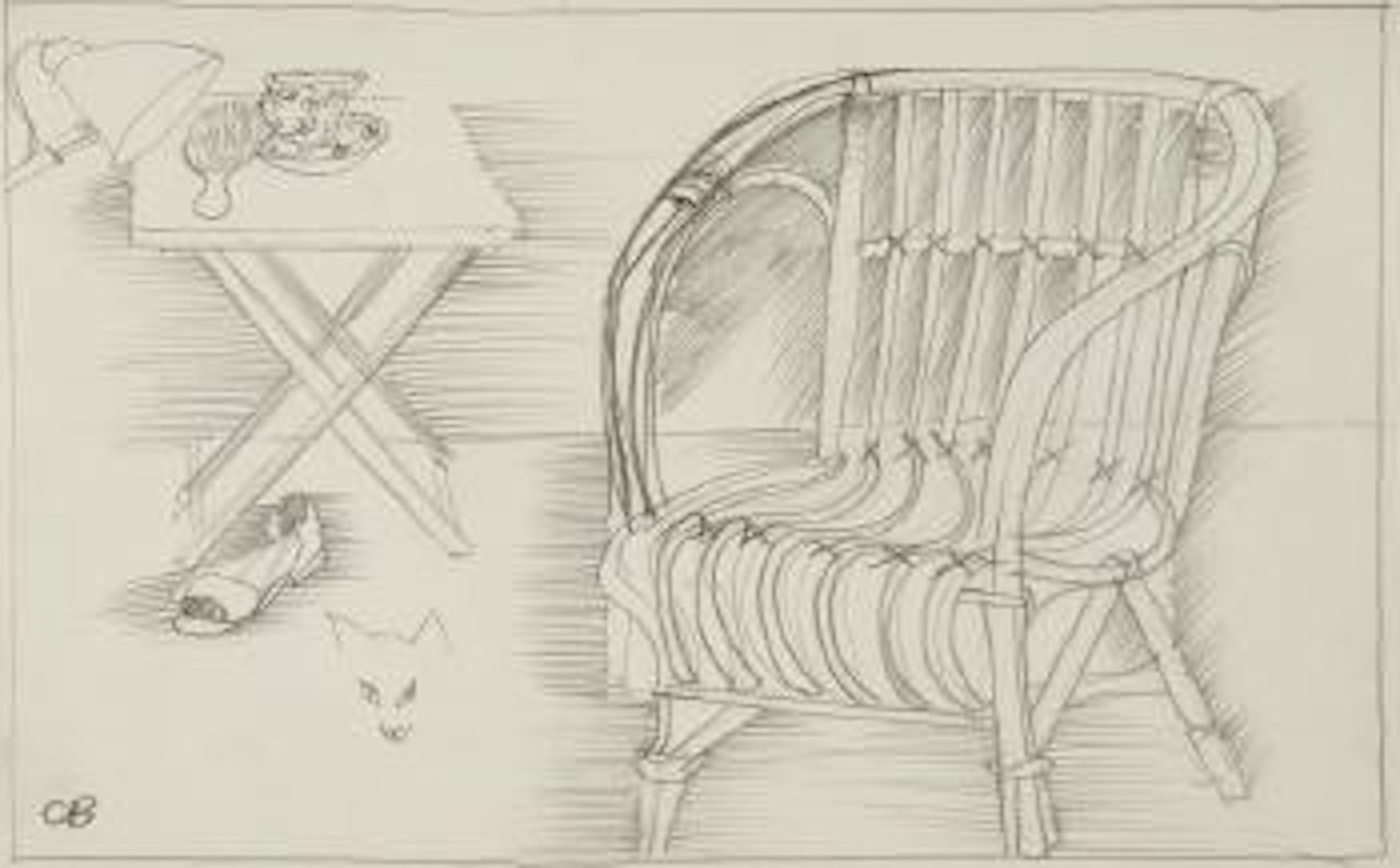Interior with chair by Charles Blackman