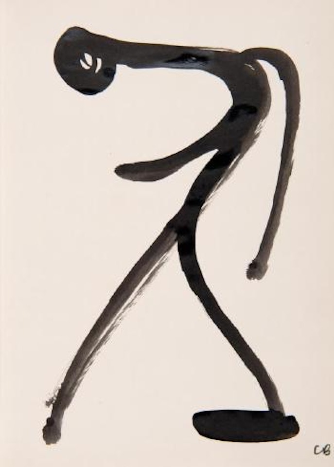 Stooped figure by Charles Blackman