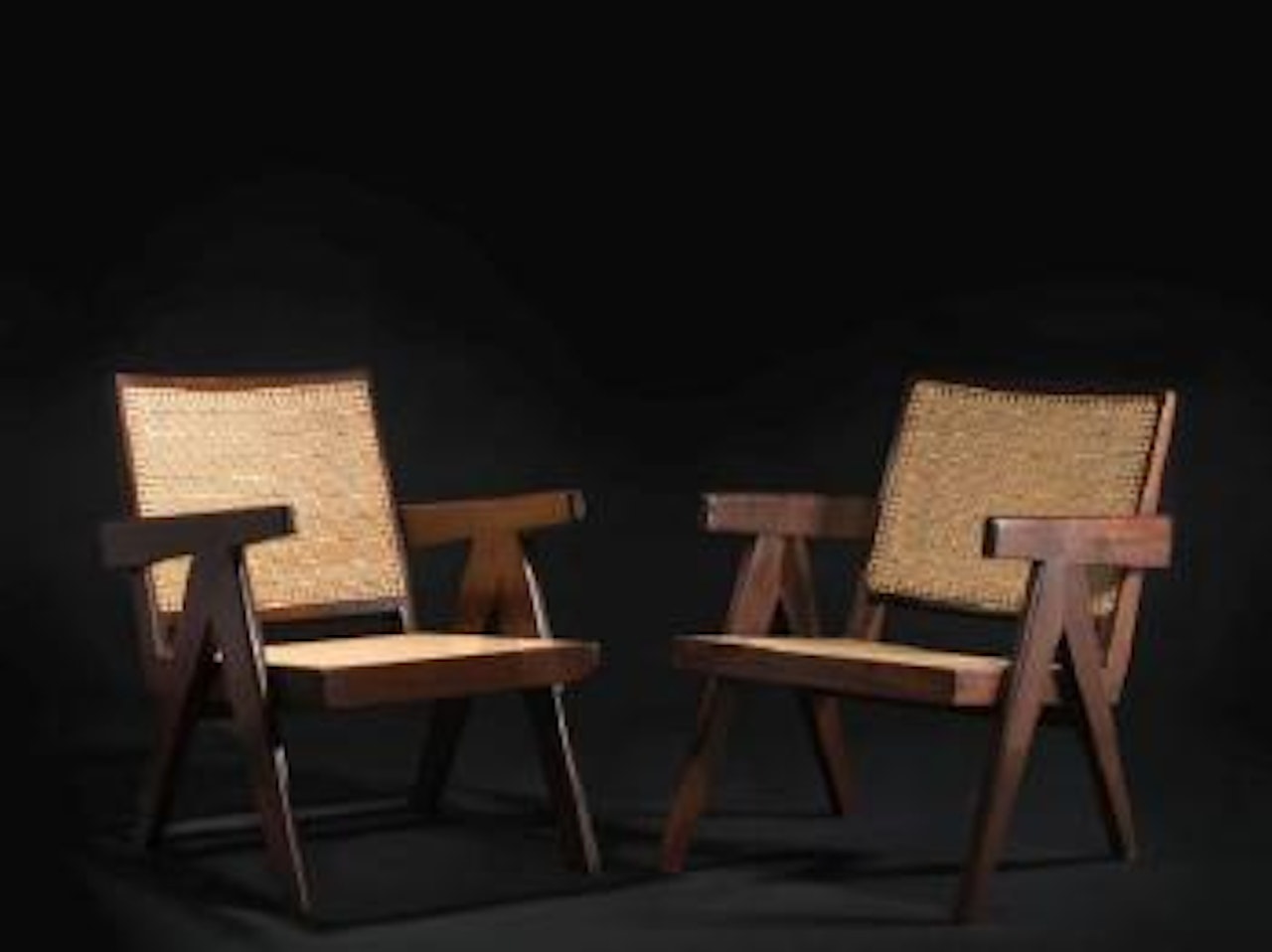 Paire De Fauteuils Dits 'Easy Armchair' by Pierre Jeanneret