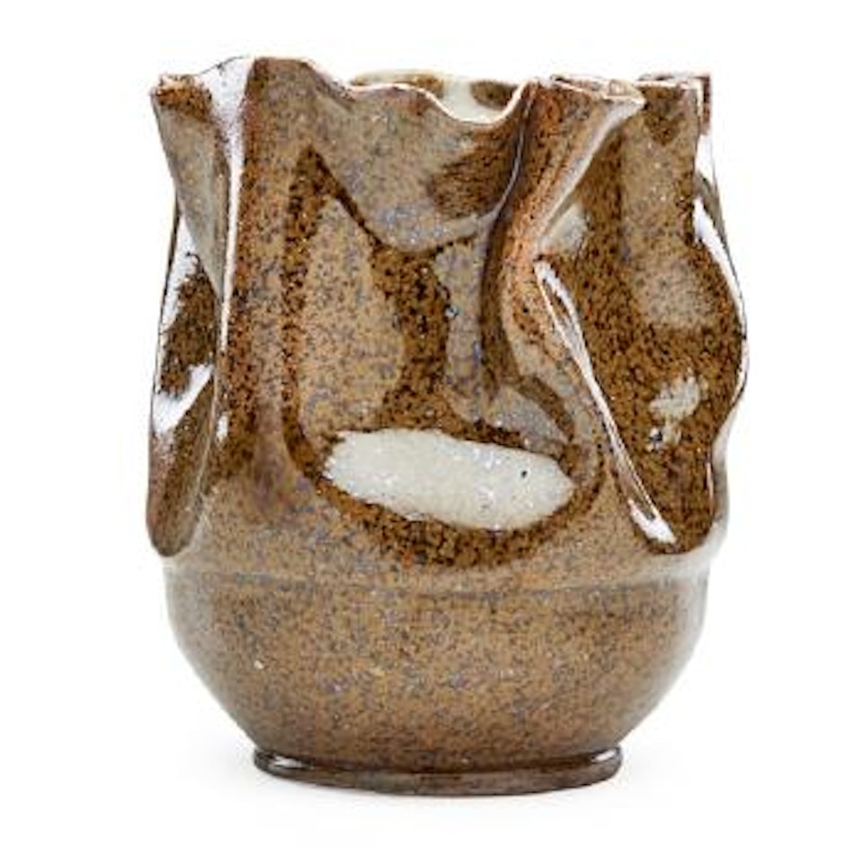 Large rumped vase by George E. Ohr
