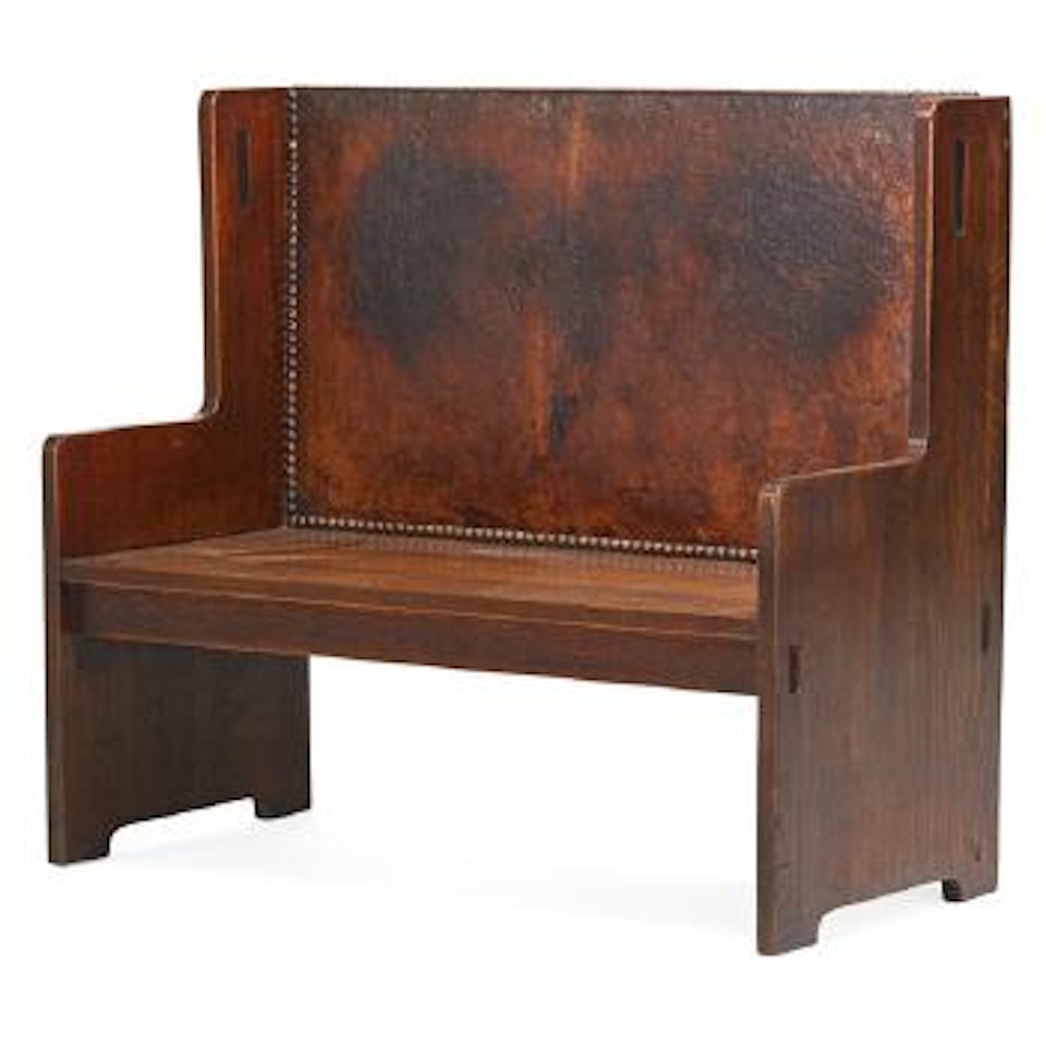 Hall Bench by Gustav Stickley