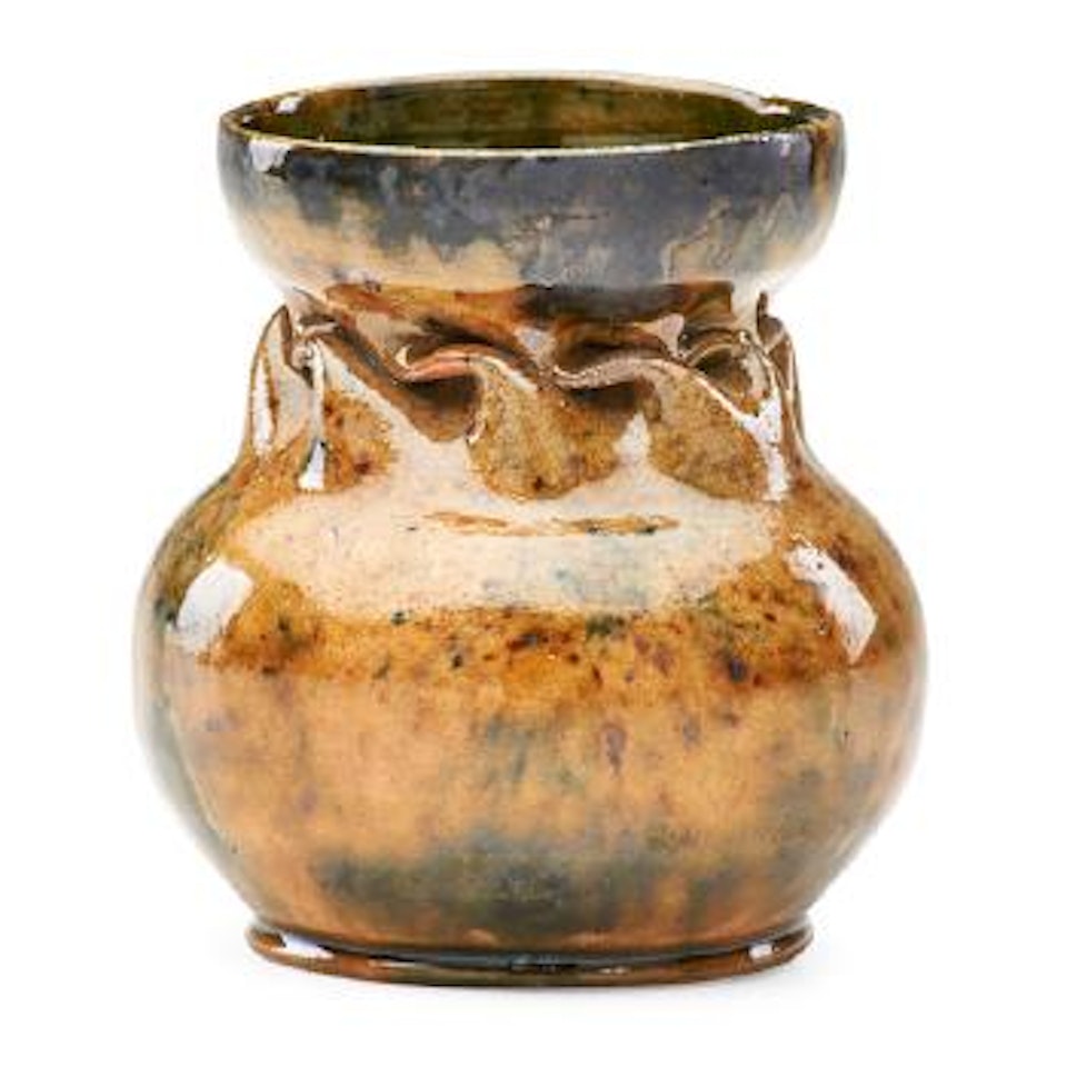 Vase with in-body twist by George E. Ohr