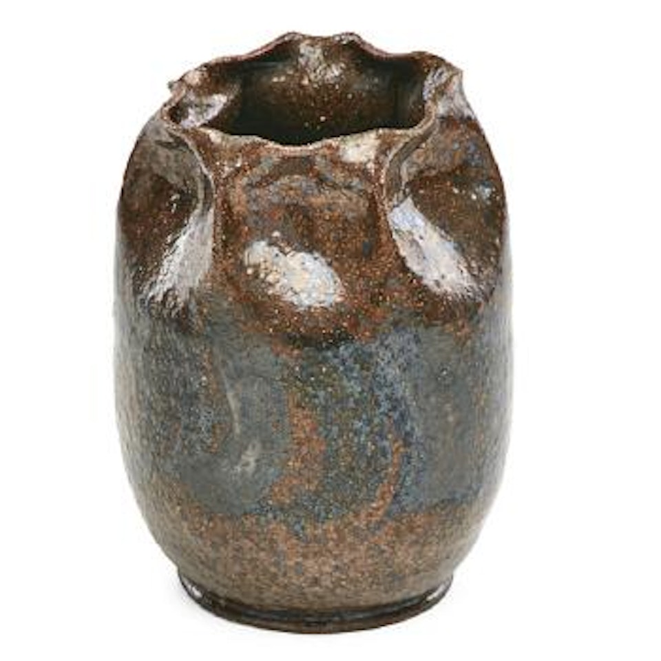 Dimpled vase by George E. Ohr