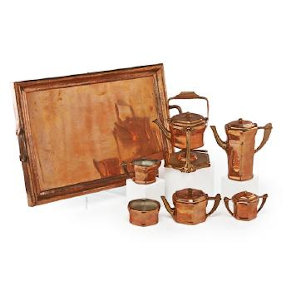 Tea and coffee set by Tiffany Studios
