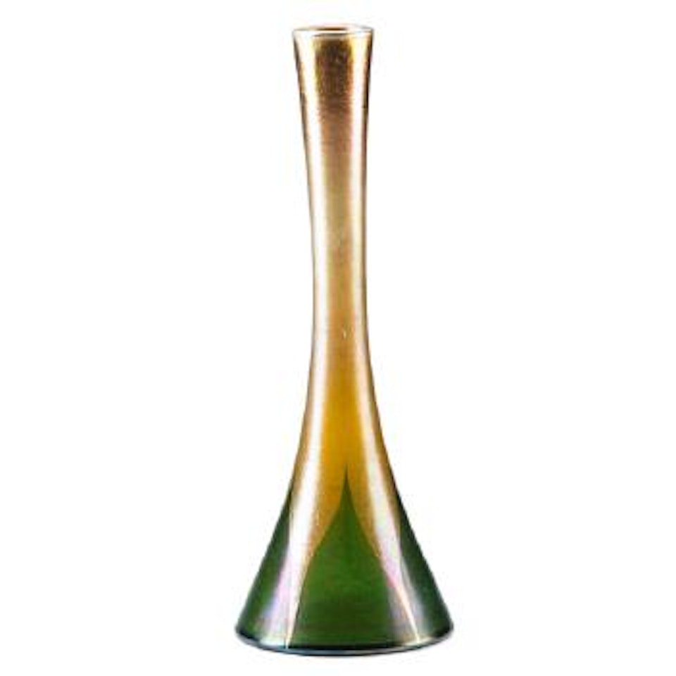 Vase with leaves by Tiffany Studios