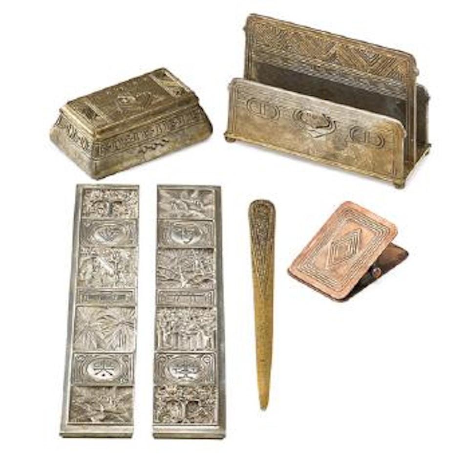 Six desk accessories by Tiffany Studios