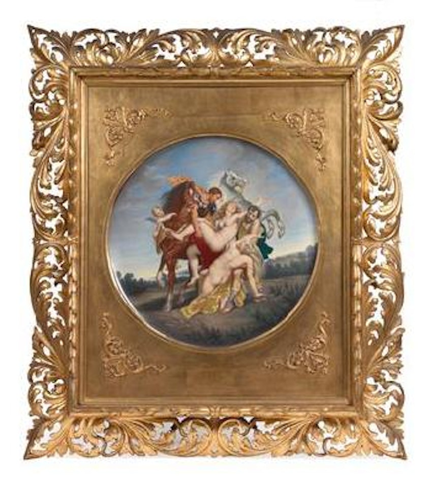 A porcelain tondo by Peter Paul Rubens
