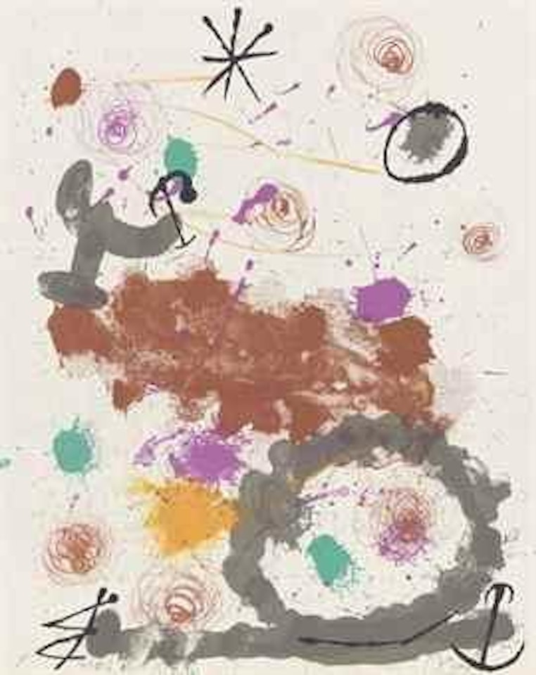 Plate III, from: Quelques Fleurs pour des Amis by Joan Miró