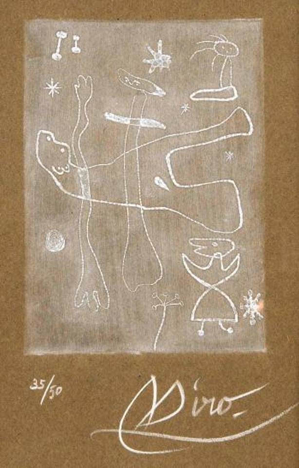 Komposition in Grau by Joan Miró