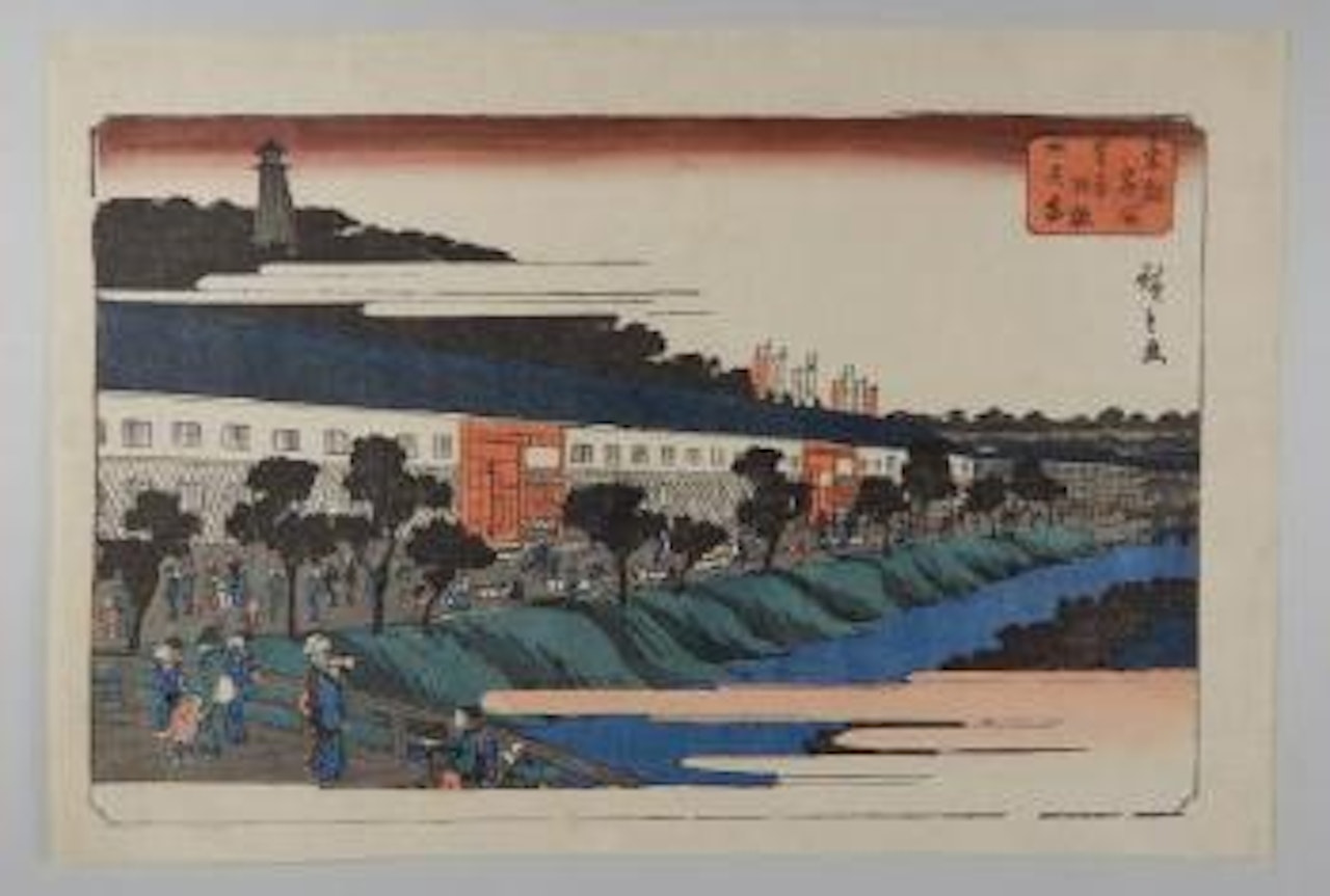Eclaircie après la tempête de neige sur le pont Nihonbashi by Utagawa Hiroshige