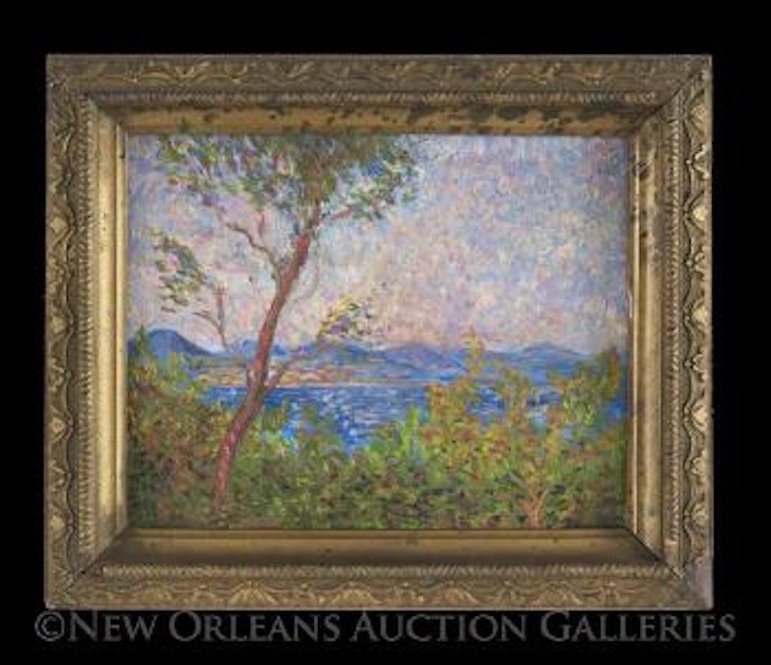 Saint Tropez au bord de la Mer Mediterranee by Maximilien Luce