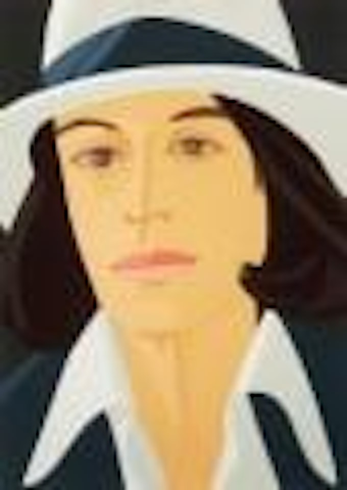 White hat by Alex Katz