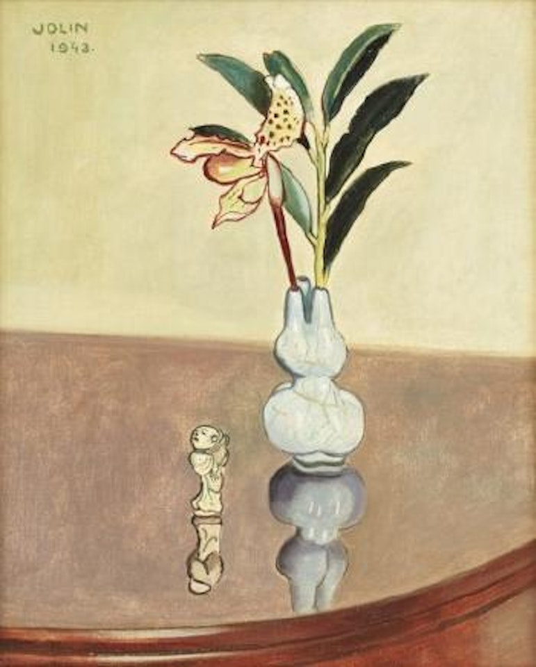 Stilleben med orchidé by Einar Jolin