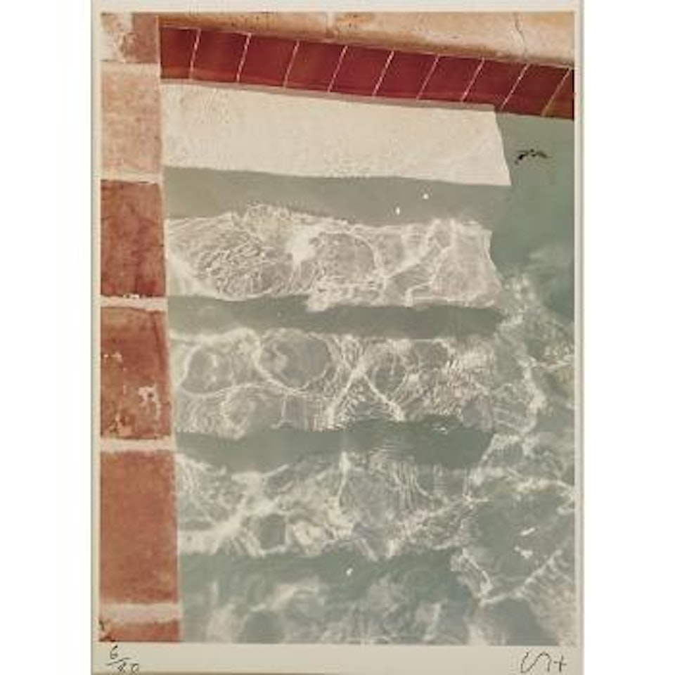 Steps into Water from 20 Photographic Pictures by David Hockney