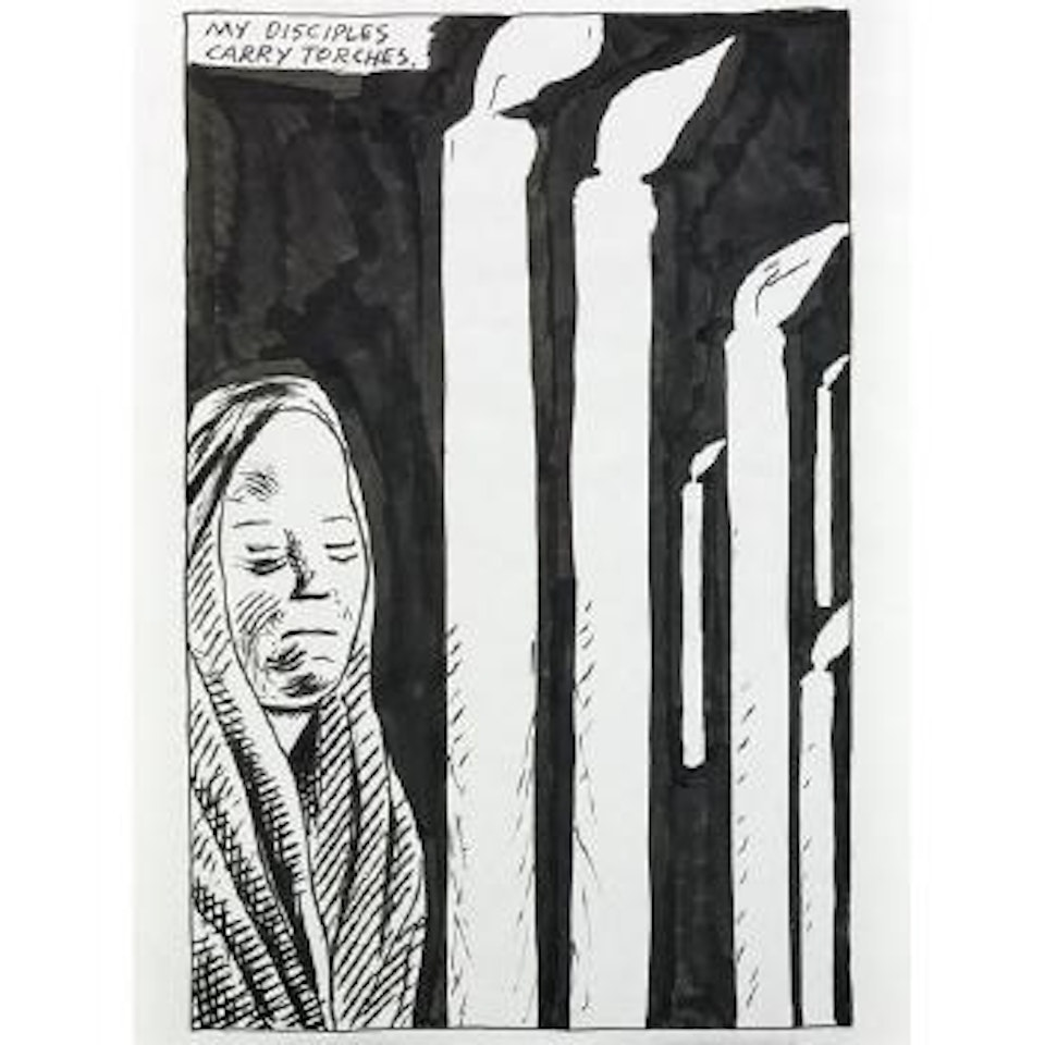 Untitled (my disciples carry torches) by Raymond Pettibon