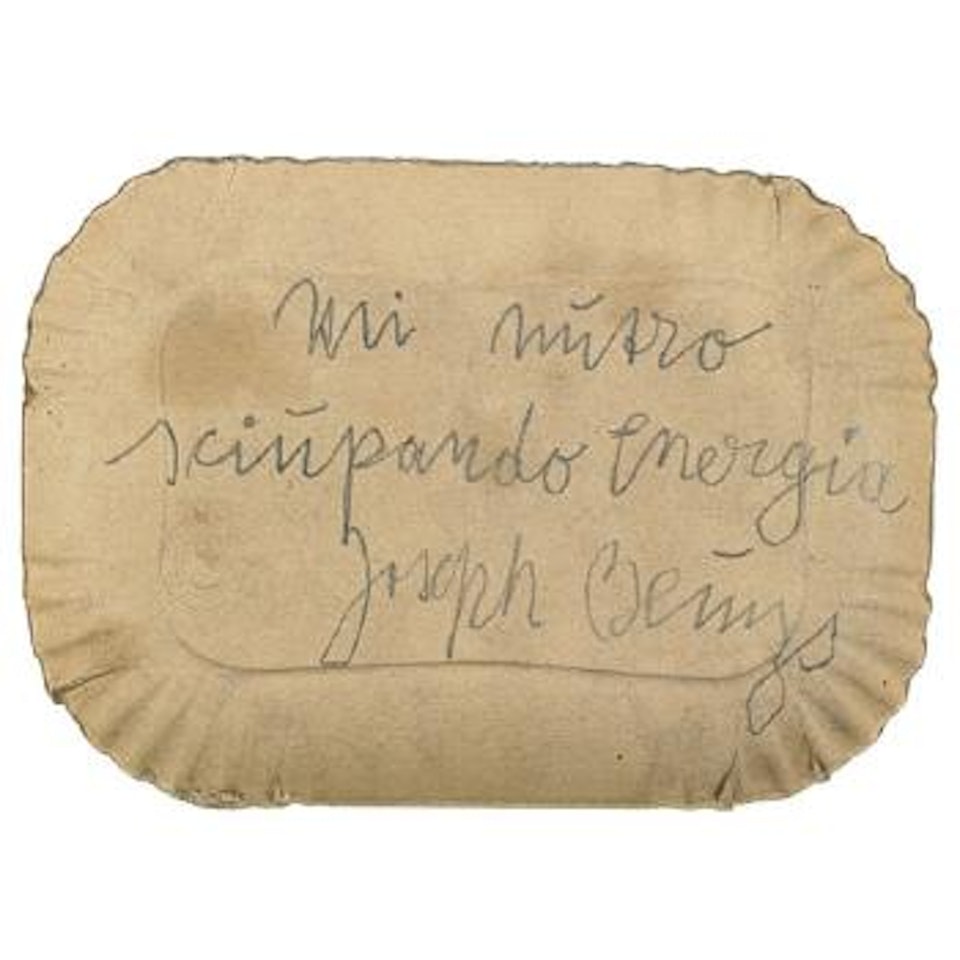 Mi Nutro Sciupando Energia by Joseph Beuys