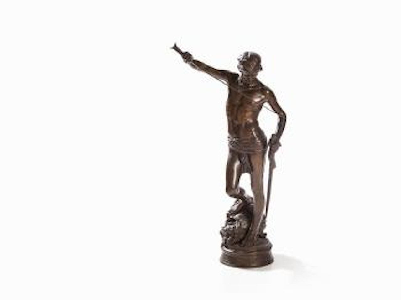 David Beats Goliath by Marius Jean Antonin Mercie