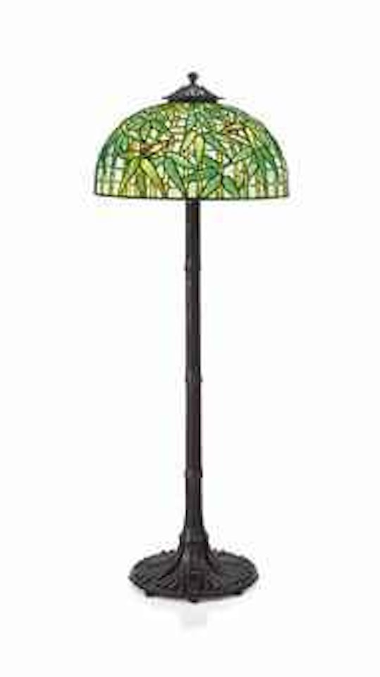 A 'Bamboo' Floor Lamp by Tiffany Studios