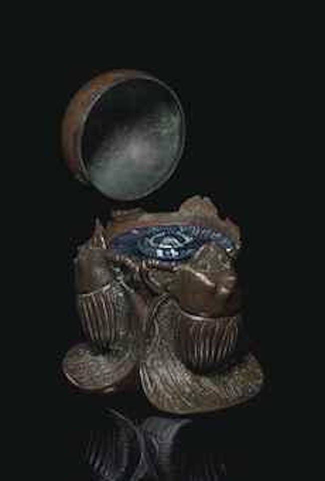 A 'Scarab' Inkwell by Tiffany Studios