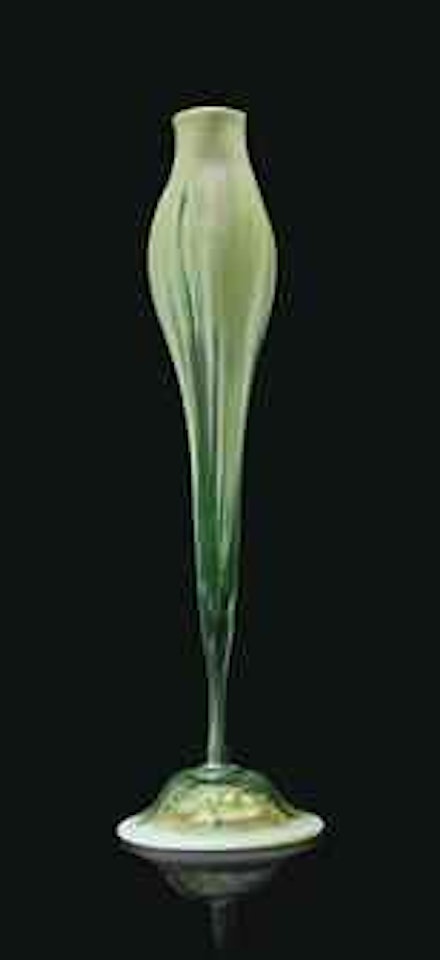 A Floriform vase by Tiffany Studios