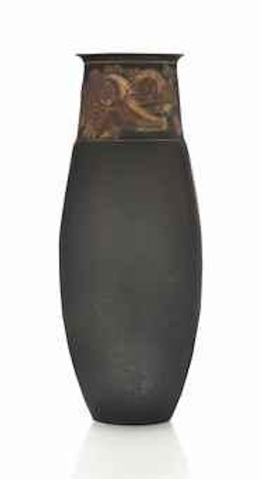 A vase by Jean Dunand