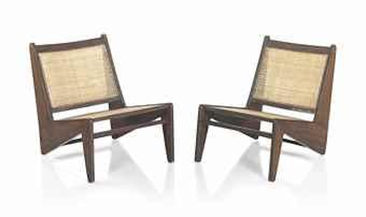 A pair of 'Kangourou' Chairs by Pierre Jeanneret