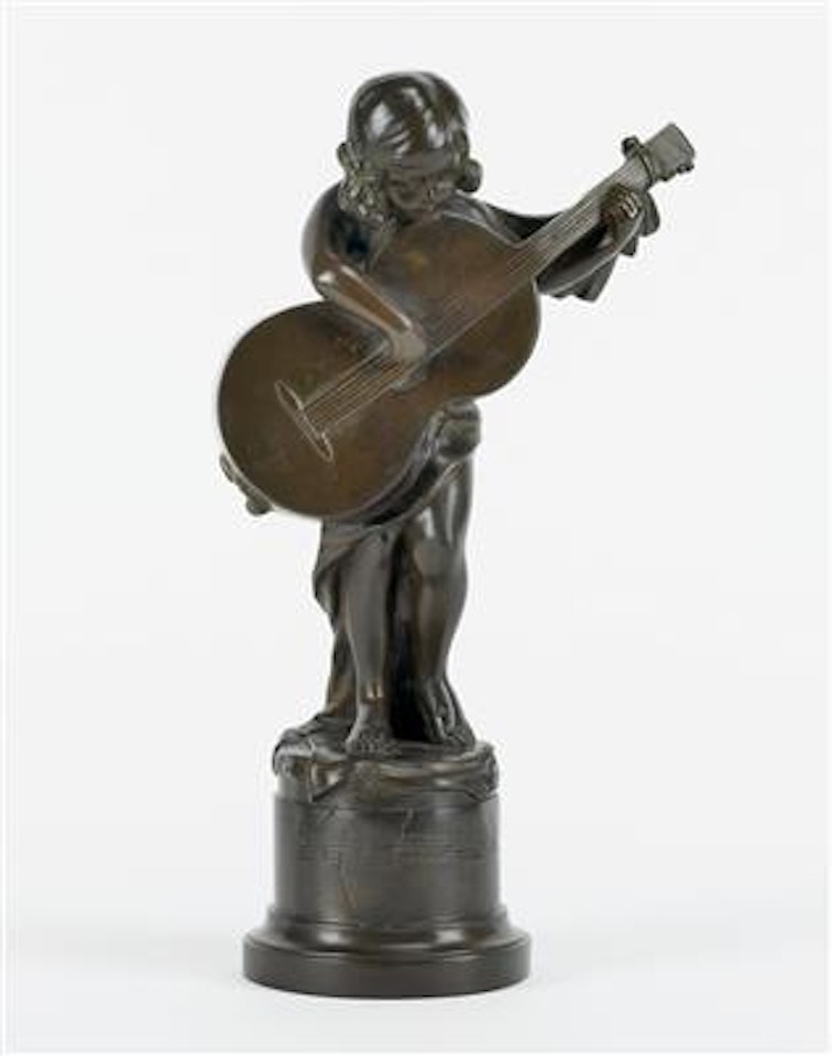 Mädchen mit Gitarre by Josef Lorenzl