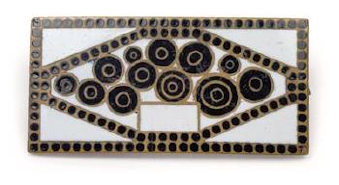 A brooch by Josef Hoffmann