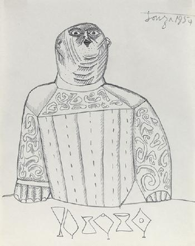 Untitled (Priest) by Francis Newton Souza