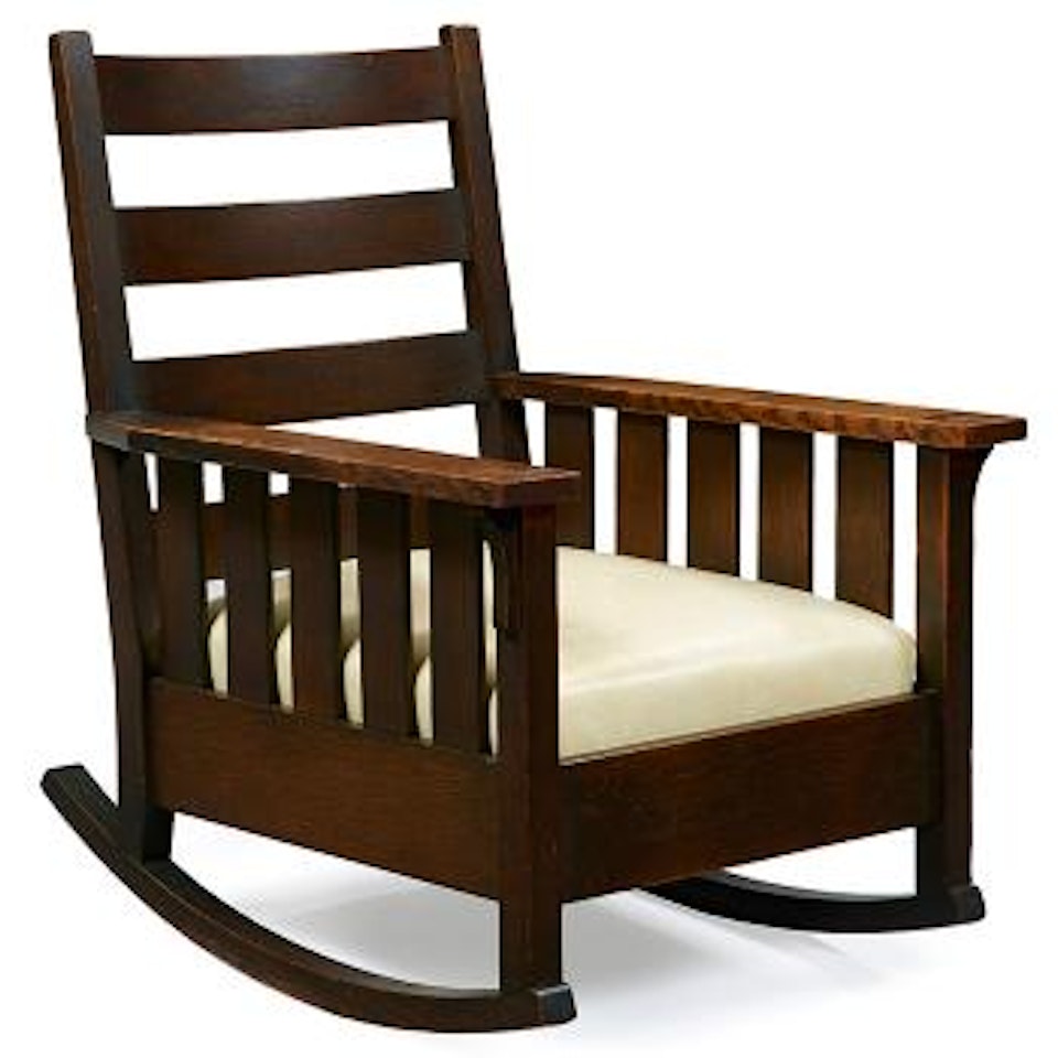 Rocker, #323 by Gustav Stickley