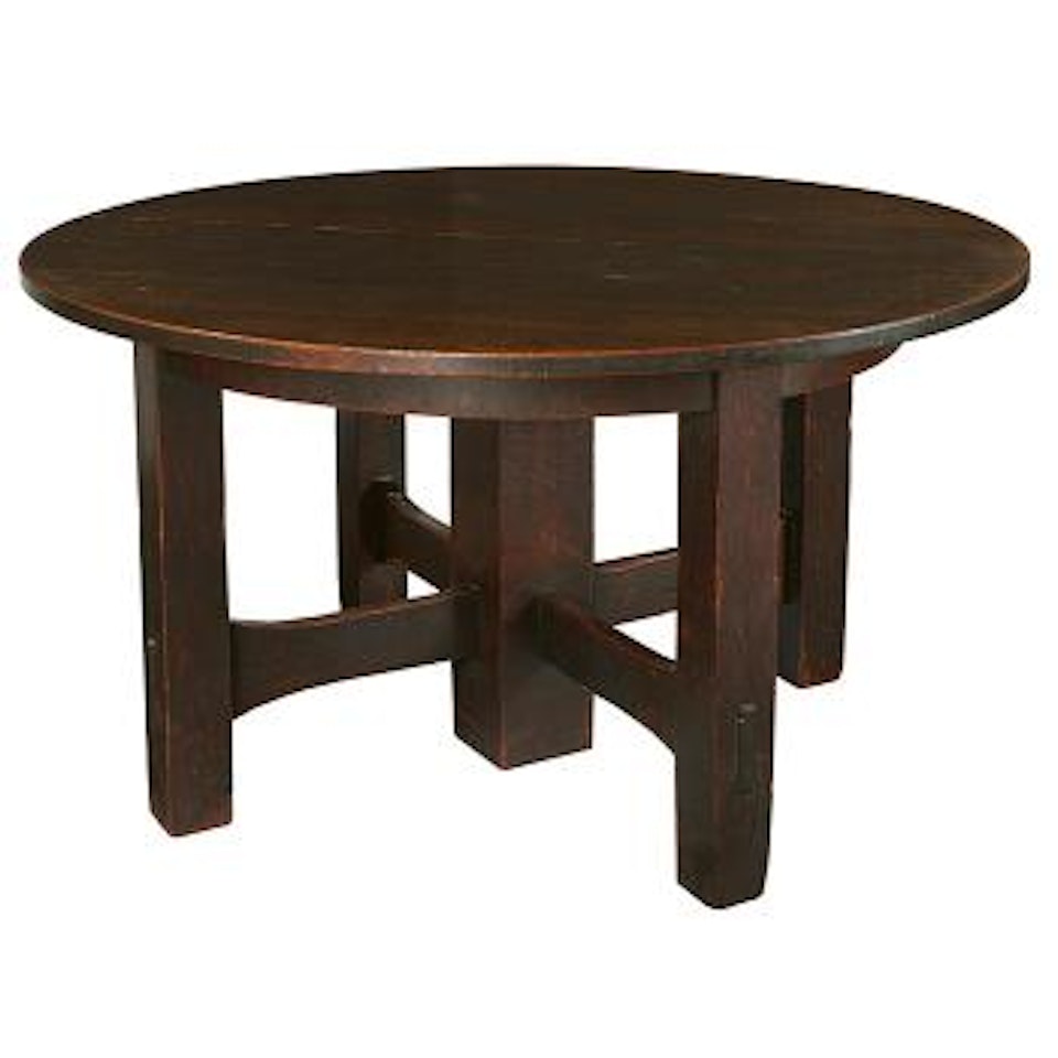 Dining table, #634 by Gustav Stickley