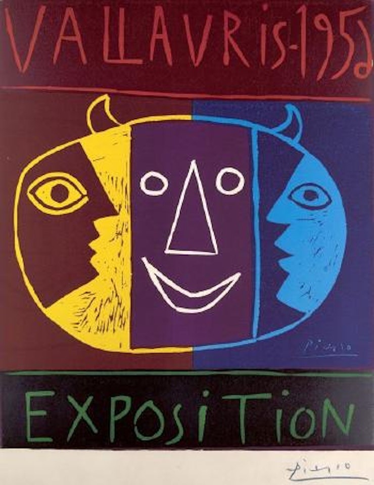 Vallauris - 1956 Exposition. Ausstellungsplakat by Pablo Picasso