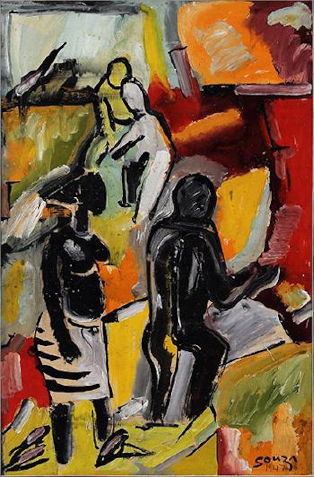 Peasants in Goa by Francis Newton Souza