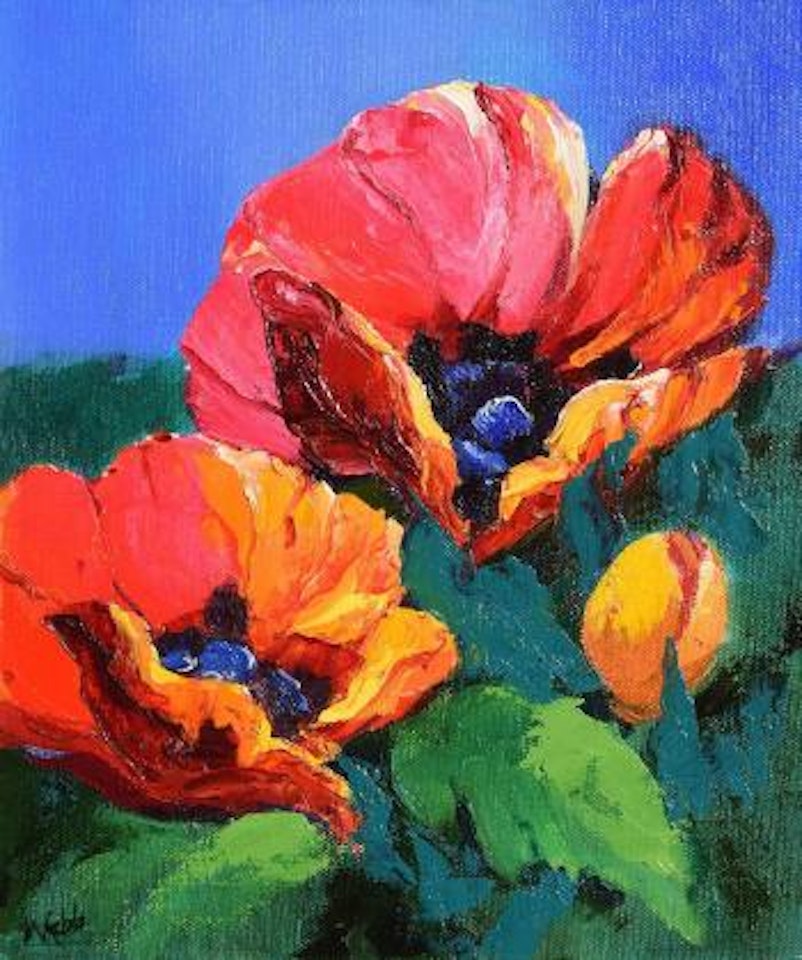 Two poppies by Kenneth Webb
