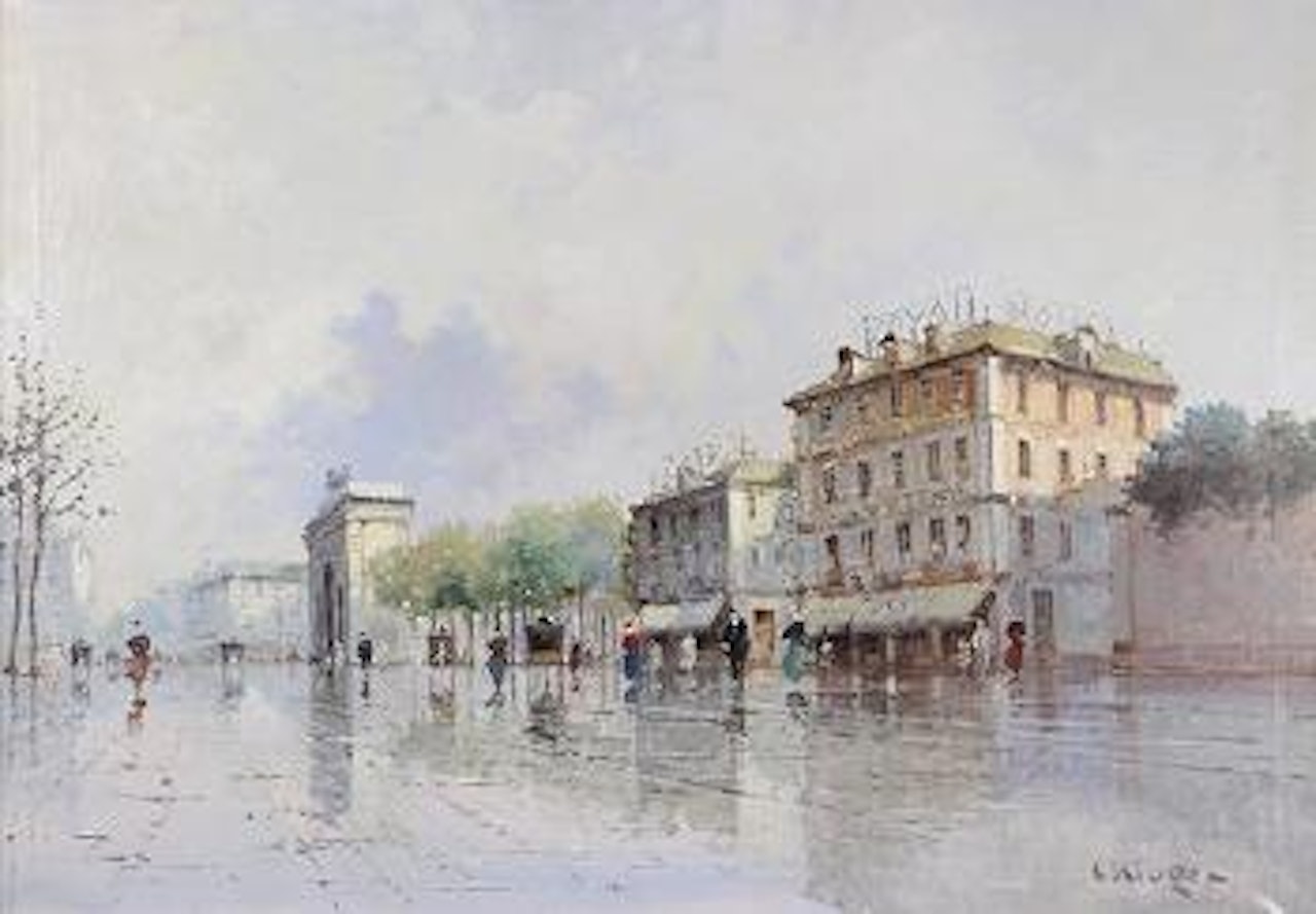 View of the Arc de Triomphe by Constantin Kluge