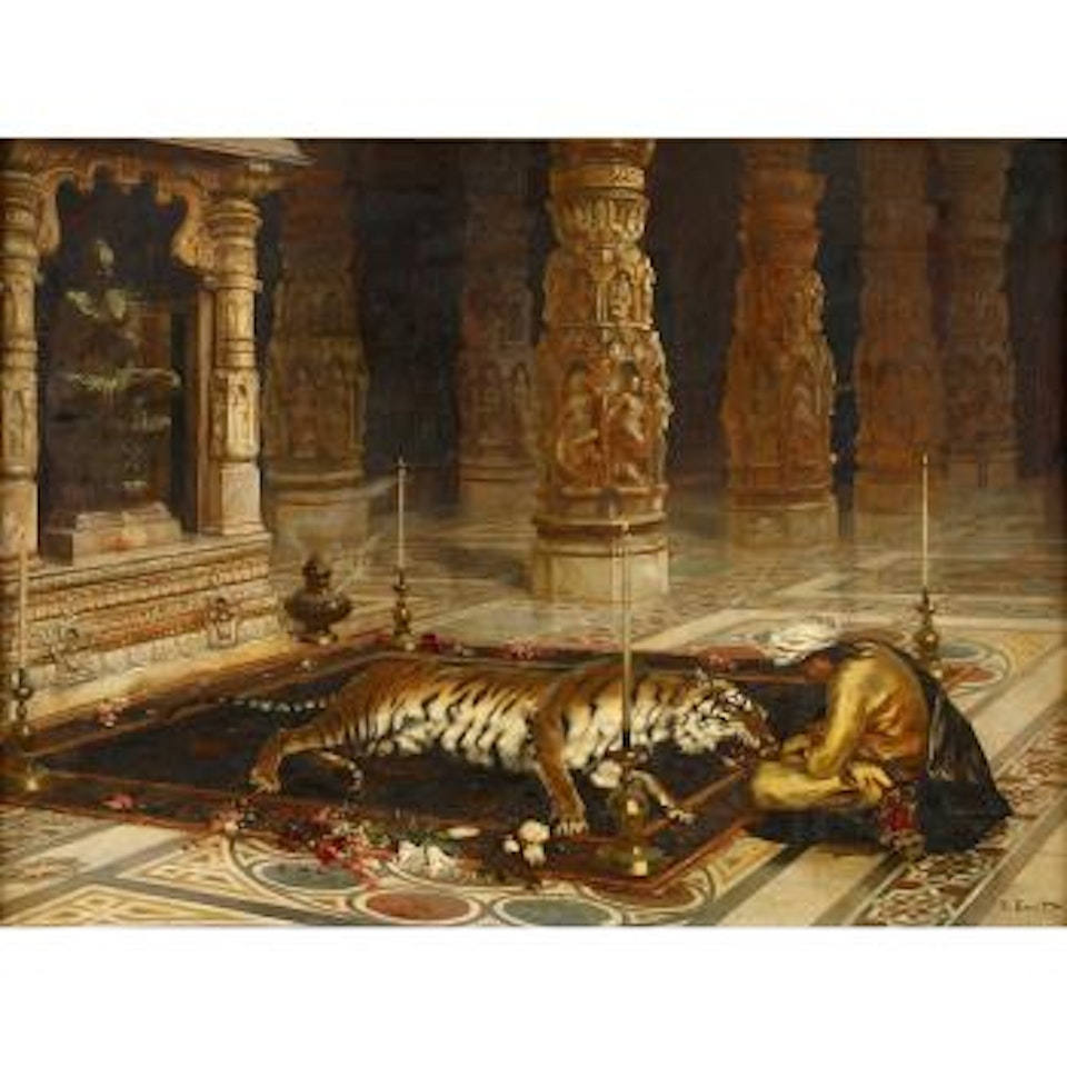 Honoring the tiger by Rudolf Ernst
