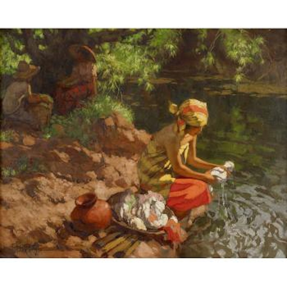 Lavanderas by Fernando Amorsolo