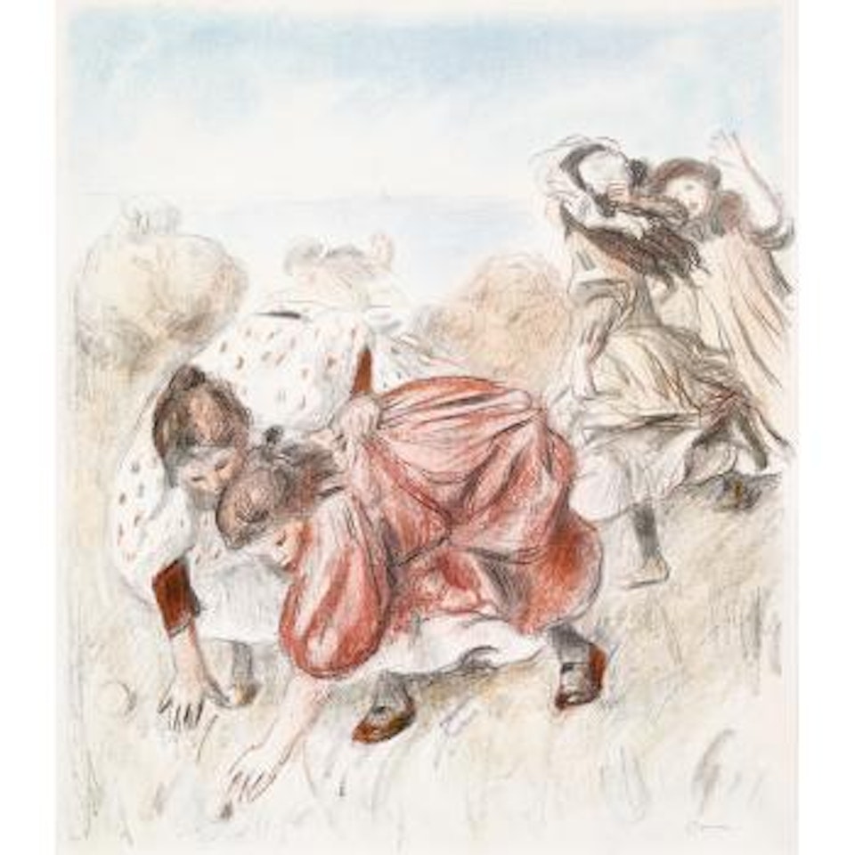Enfants jouant à la baille by Pierre-Auguste Renoir