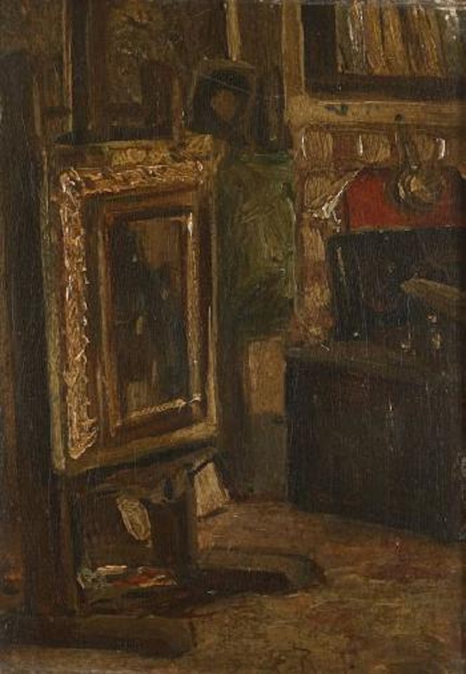 Intérieur d'atelier by Rudolf Ernst