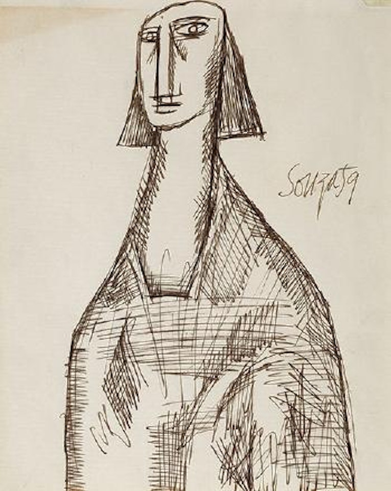 Untitled (A lady) by Francis Newton Souza