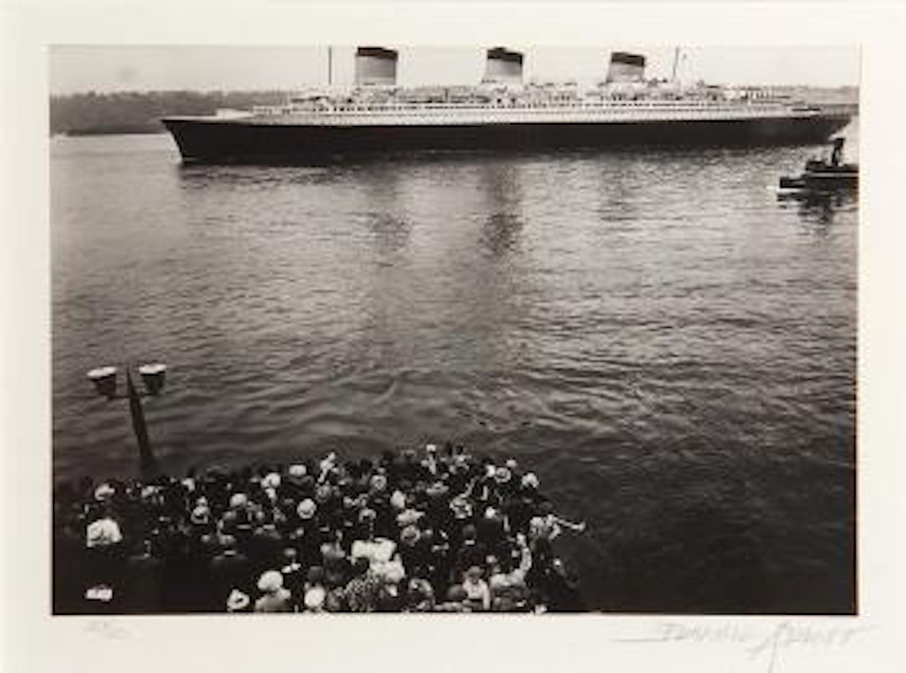 The S.S. Normandie, 1934 by Berenice Abbott