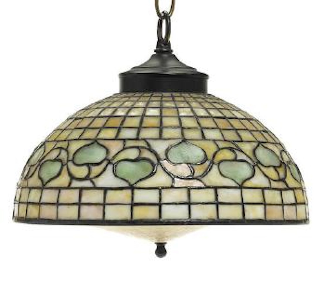 An Acorn shade by Tiffany Studios