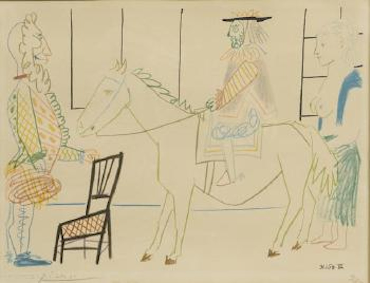 Plate VII, 0 Dessins De Picasso Portfolio (Verve Issue No. 29 - 30), 1954 by Pablo Picasso