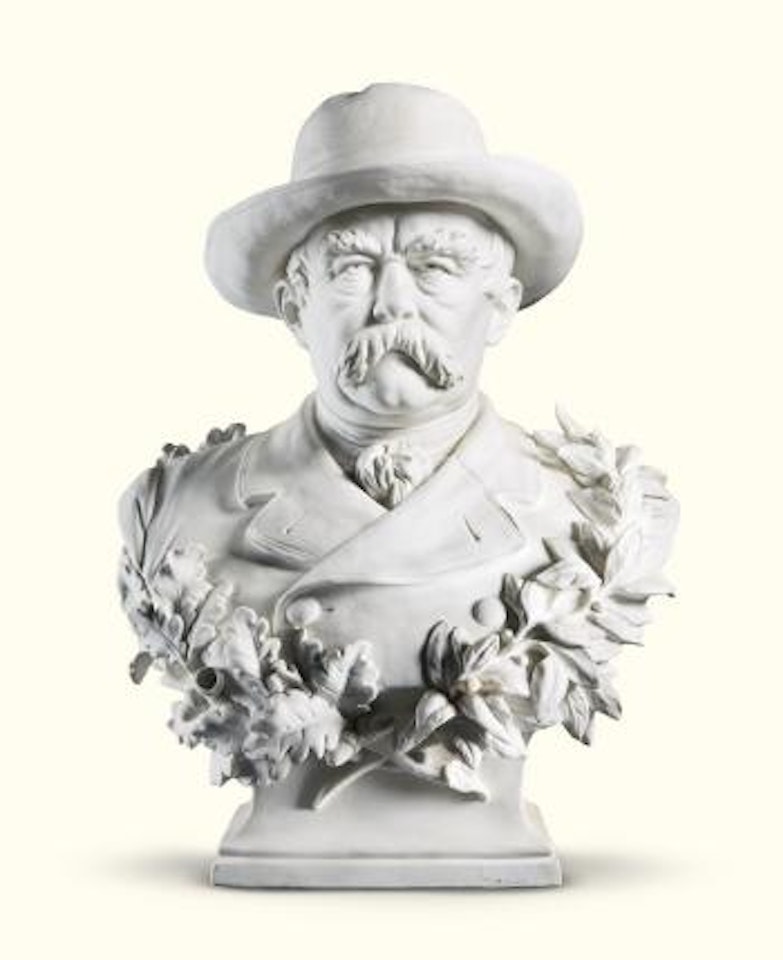 A Thuringian bust of Otto Von Bismarck by German School