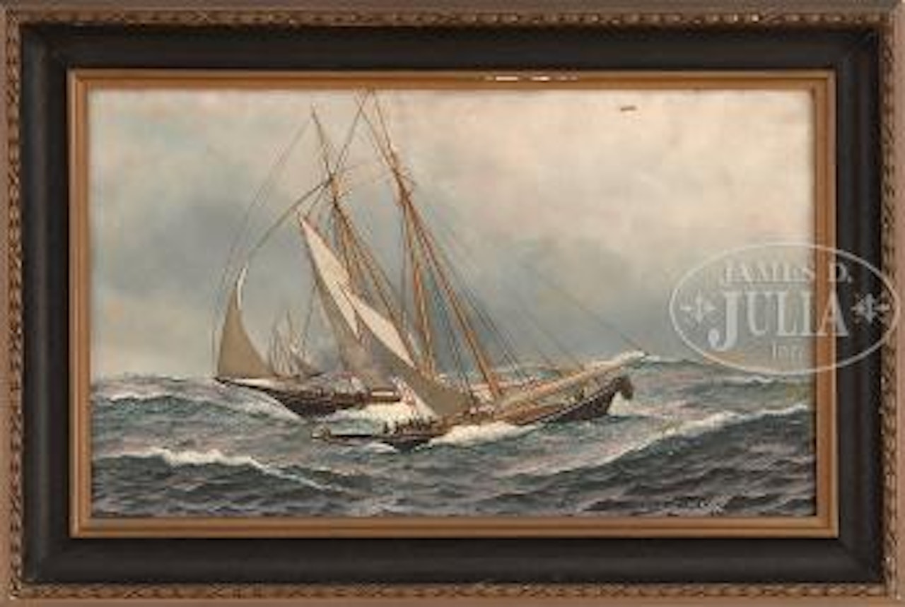 Gloucester fishermen on the banks by Antonio Jacobsen