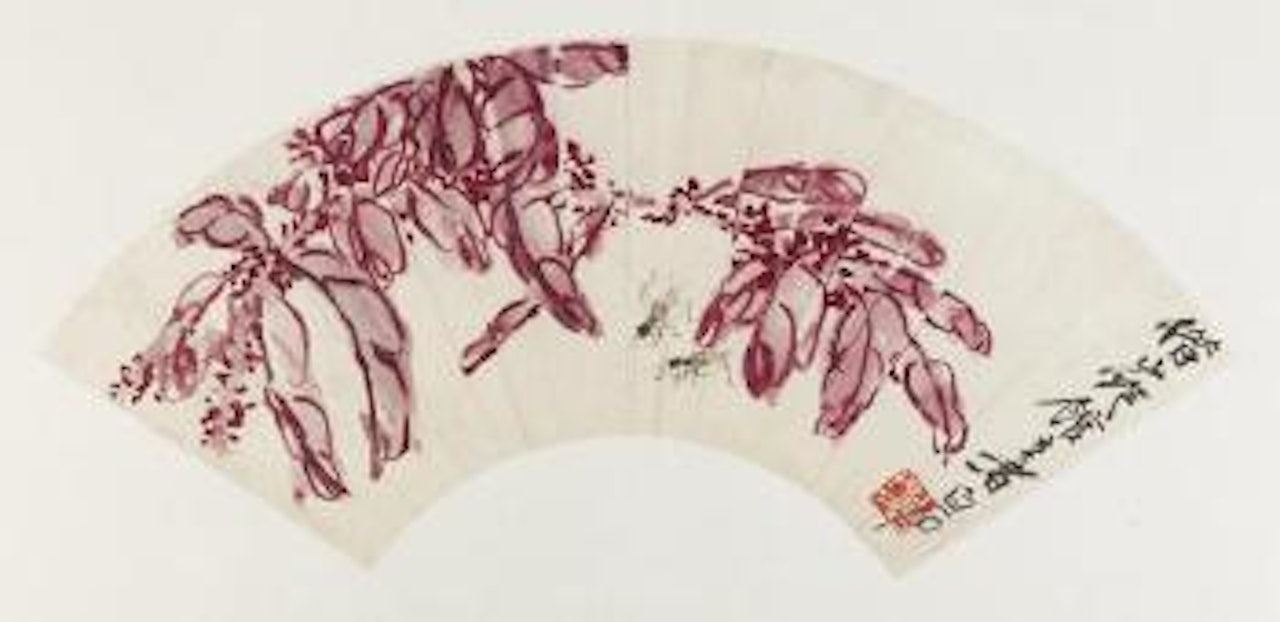 Crickets and amaranthus by Qi Baishi