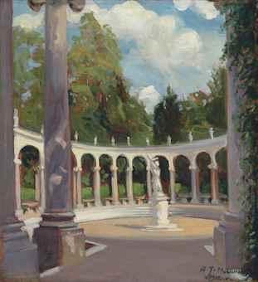 The Colonnade, Versailles by Alfred James Munnings