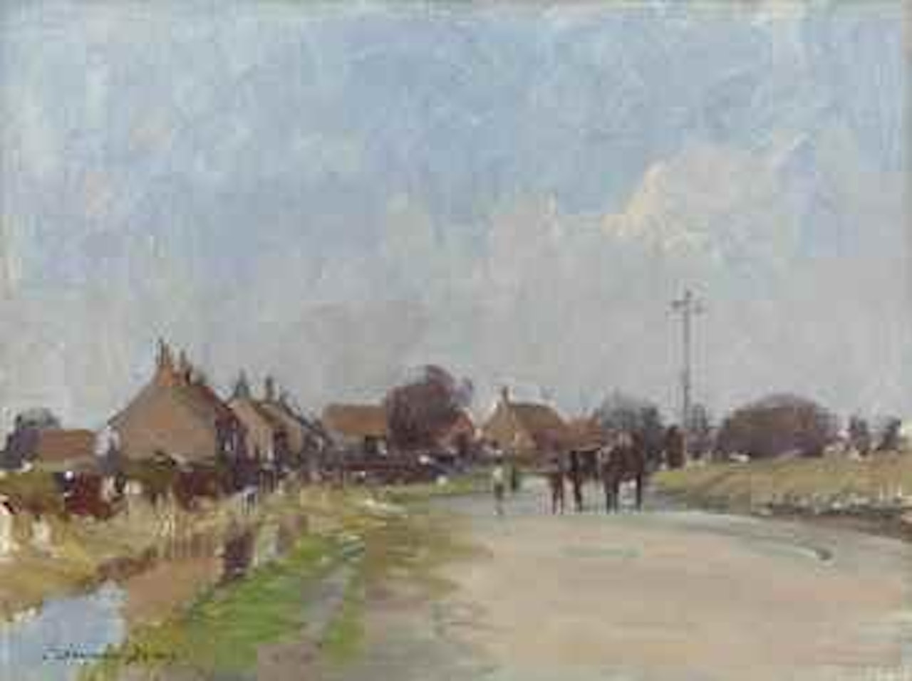A village in West Norfolk by Edward Seago