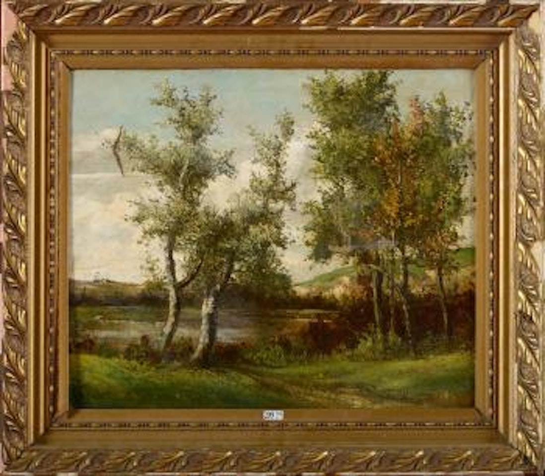 Paysage À La Rivière by Gustave Courbet