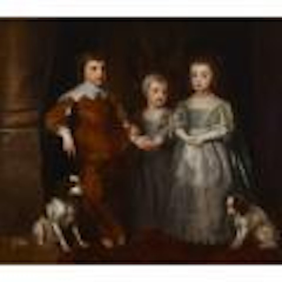 The three eldest children of King Charles I: Charles (Prince of Wales), Mary (Princess Royal) and James (Duke of York) by Anthony van Dyck